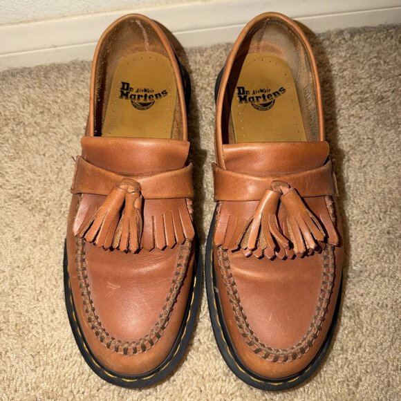 Dr. Martens Adrian Leather Tassel Loafers - M7 W8 - Picture 3 of 6